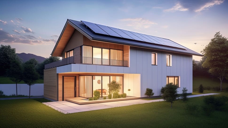Villetta con fotovoltaico
